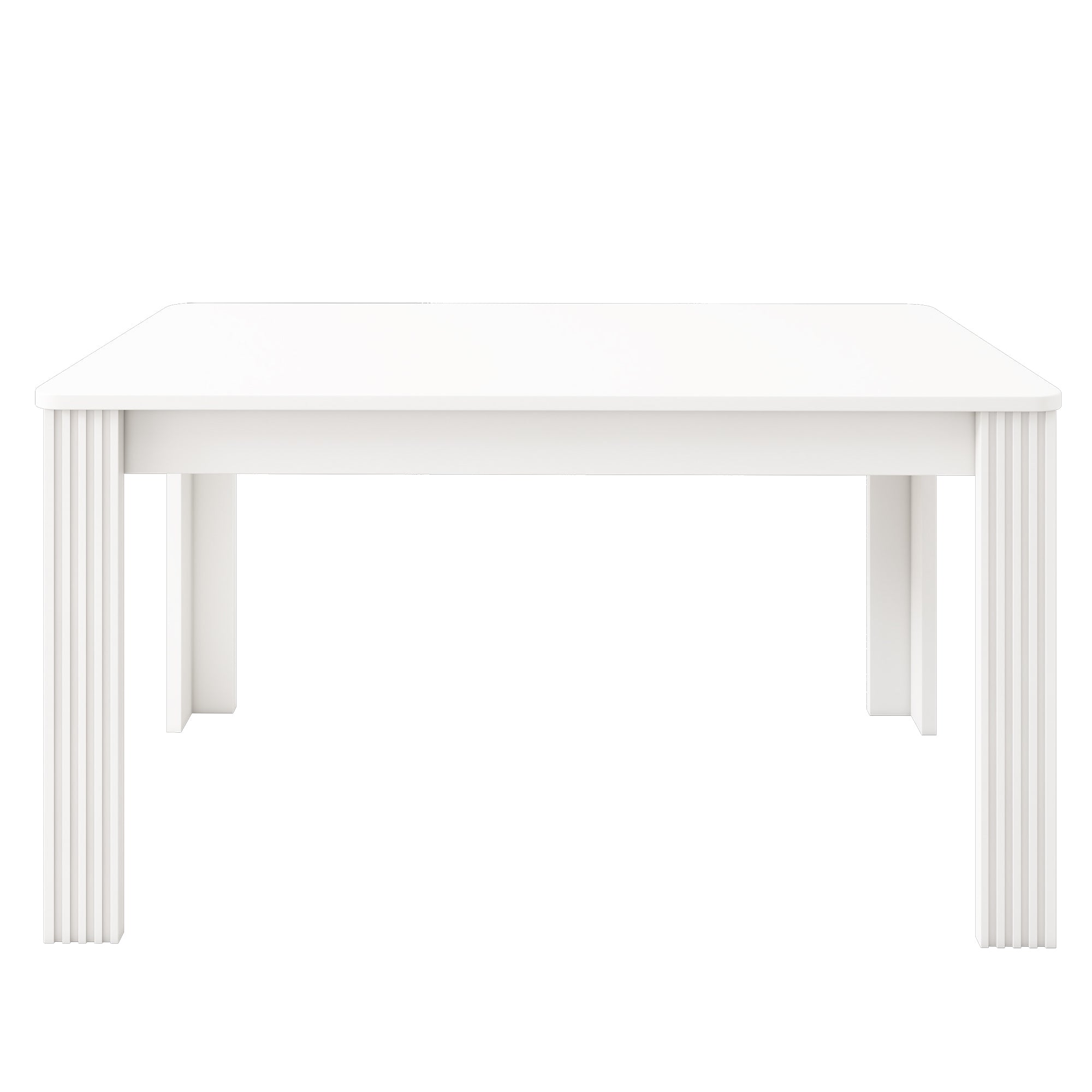 Dining Table Rectangular Modern Simple Oak - White