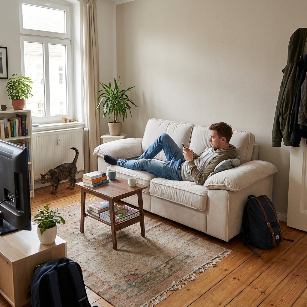 Contemporary Sofa with Under-Seat Storage - Space-Saving