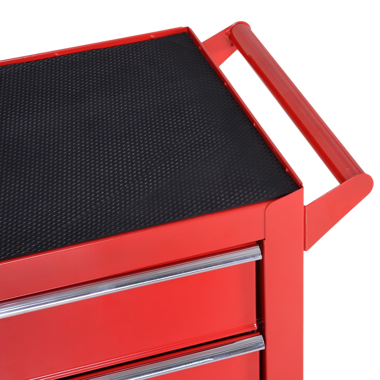 DURHAND Workshop Trolley, 5 Drawers, Lockable, Mobile, 150 kg, Steel Red