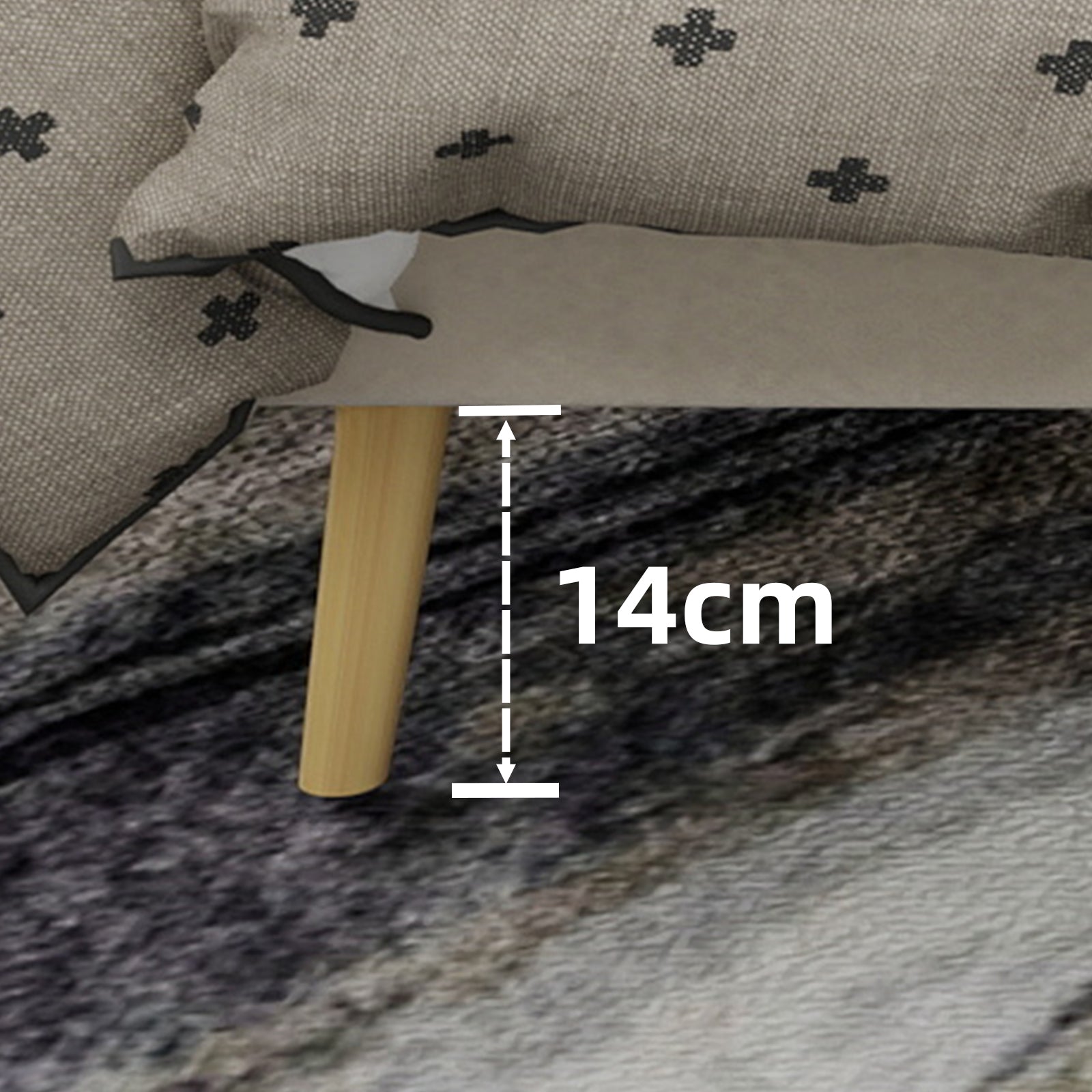 Modern Minimalist Upholstered Bed with Plush Headboard, 160x200 cm, Beige, Multifunctional Bedroom Furniture, Low-Profile Non-Storage Base (Without Gas Lift), Mattress Excluded.