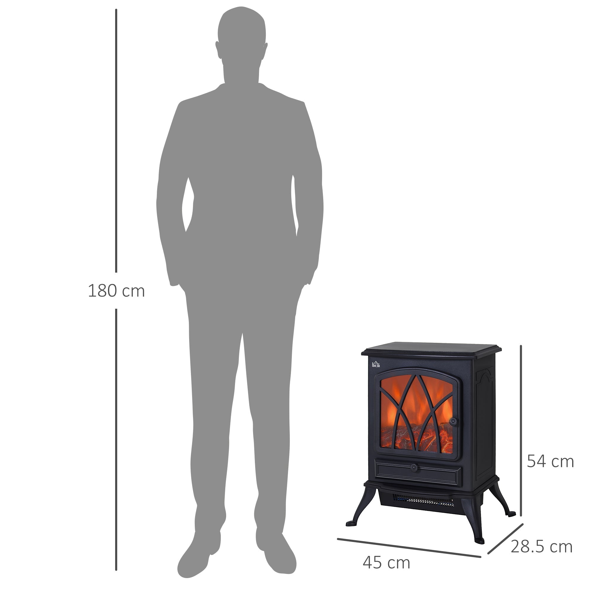Electric Fireplace, Wall & Stove Style
