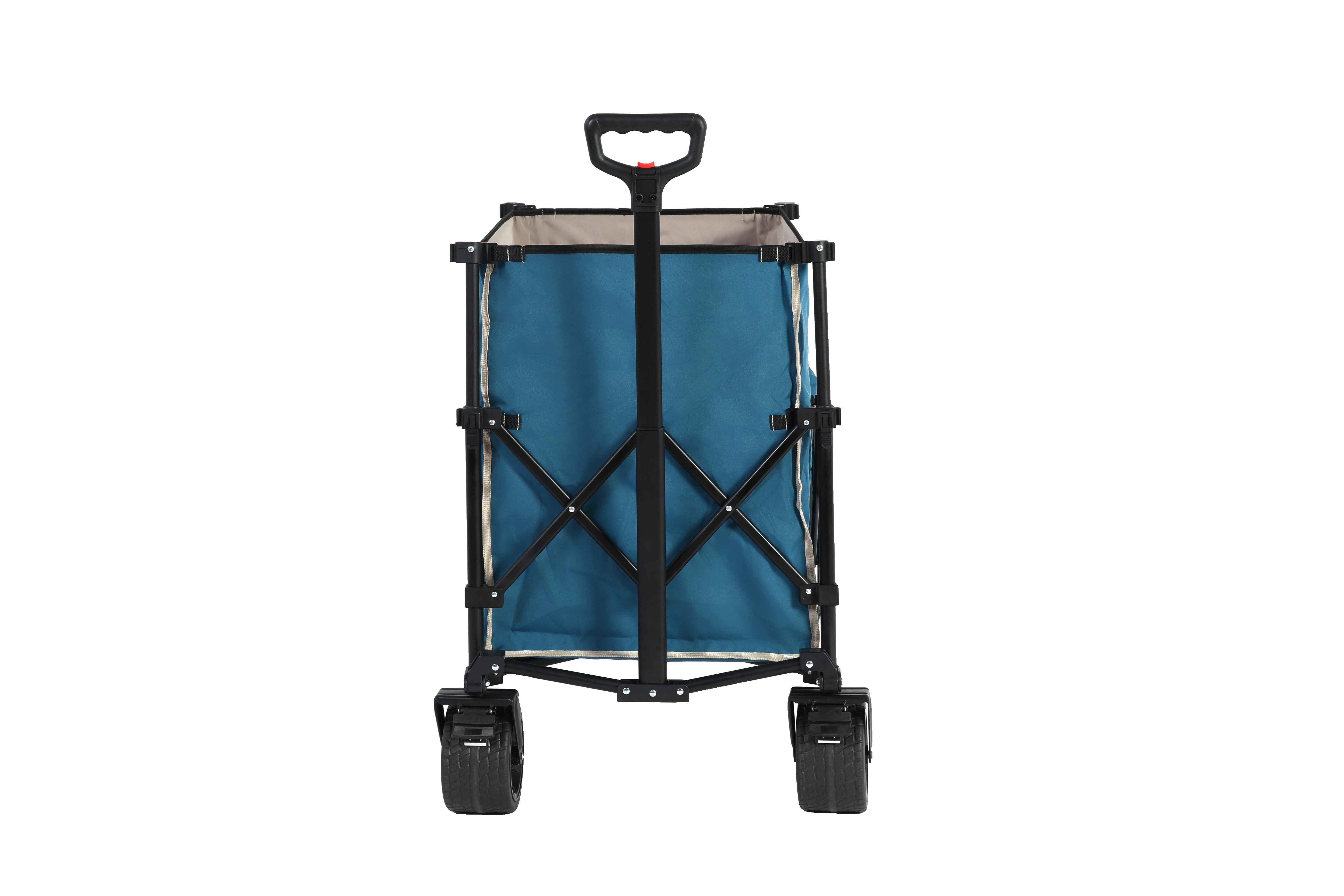 Beach Wagon, Collapsible 220lbs, Heavy Duty, All-Terrain Wheels, Blue