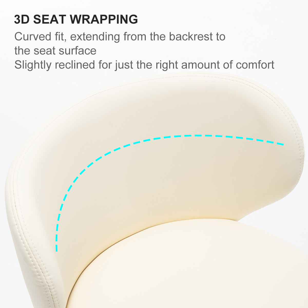 Bar Stools Swivel Adjustable Height Backrest Black Leather and Steel