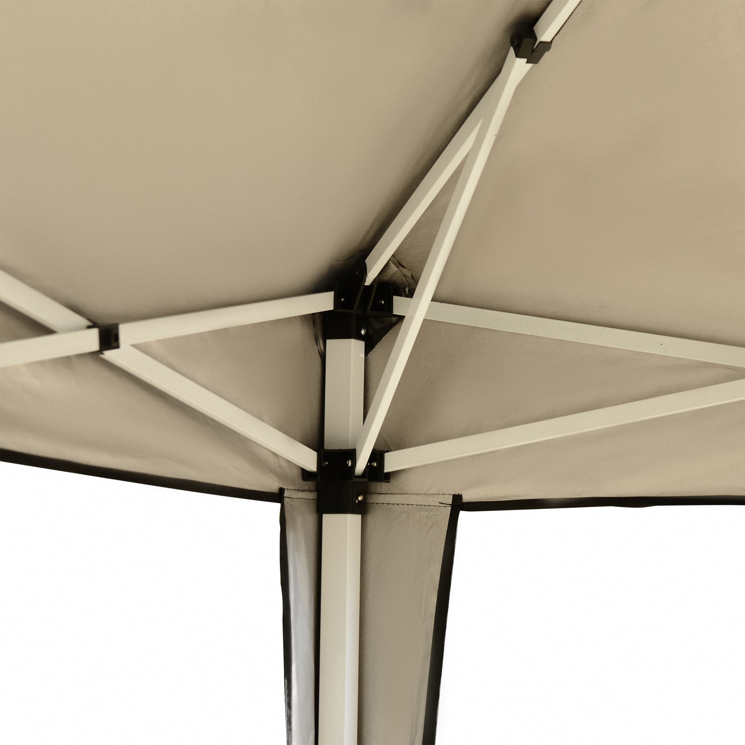 Pavilion 3x3m Pop-up Folding, Water-Repellent UV Protection, Black