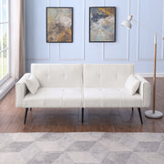 Futon Sofa Bed, Modern 68" Convertible Sleeper Couch, Small Spaces