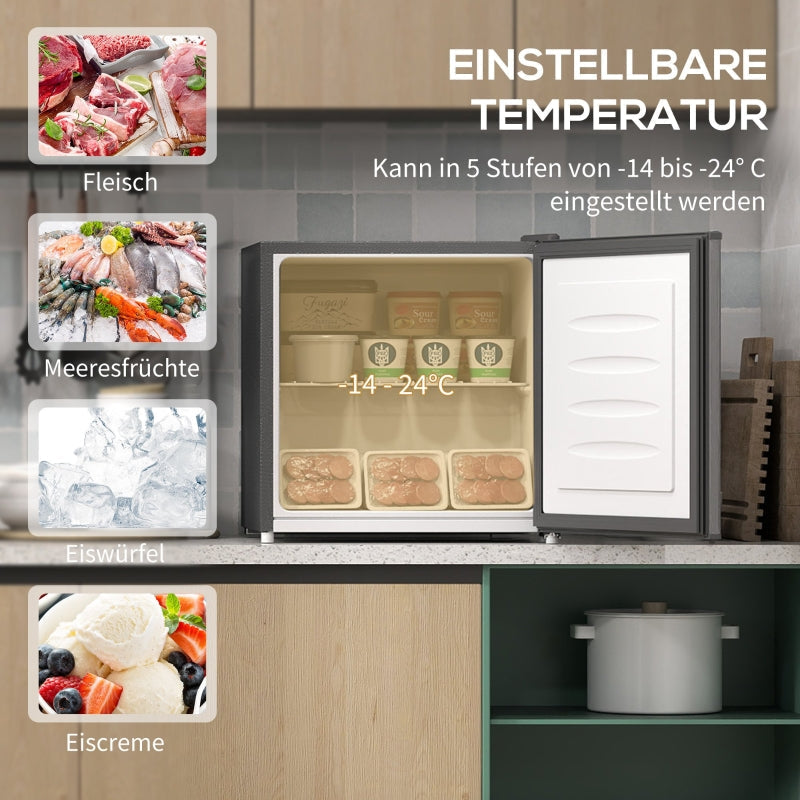 Mini Freezer Chest 35L Electric Freestanding 161W, Grey