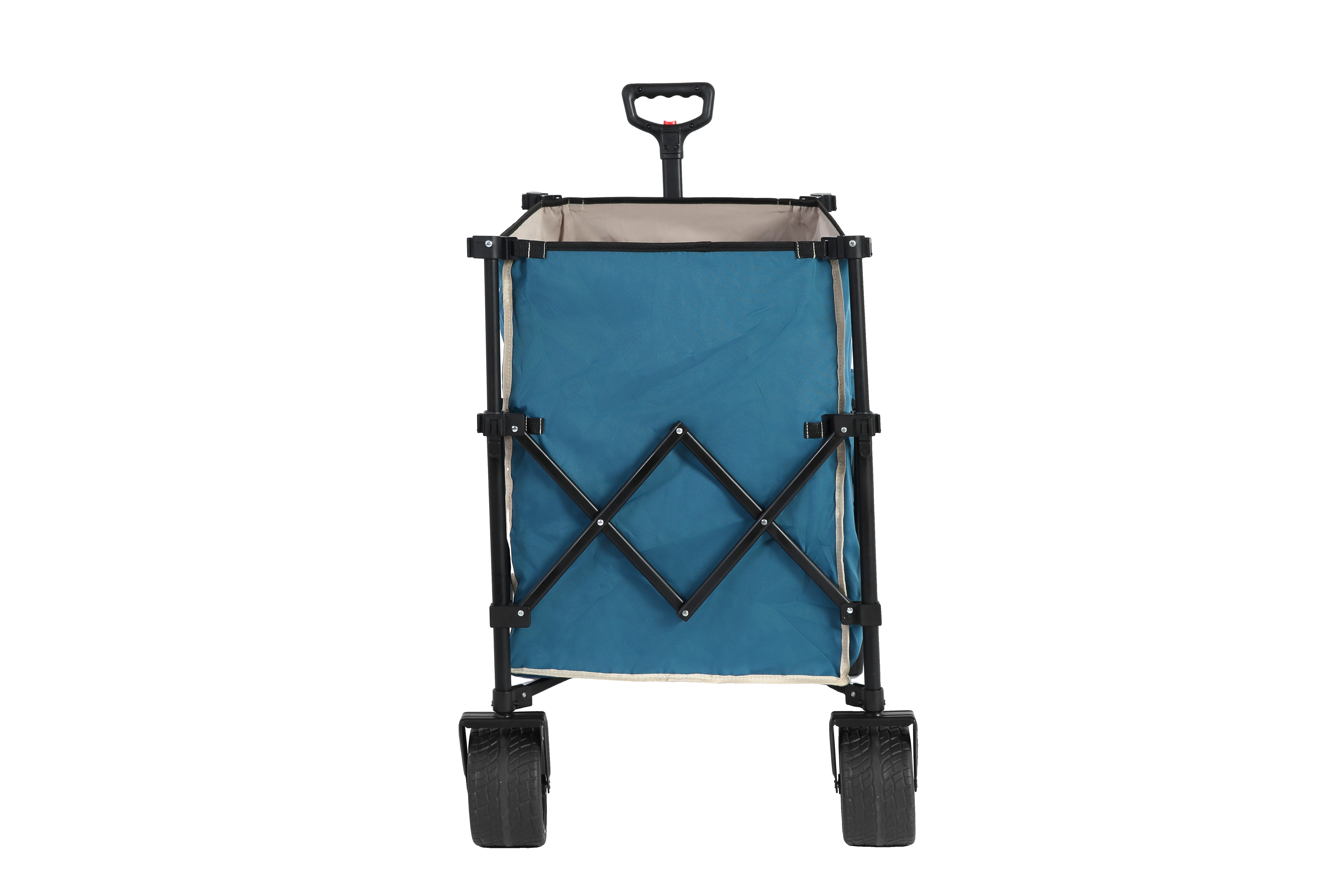 Beach Wagon, Collapsible 220lbs, Heavy Duty, All-Terrain Wheels, Blue