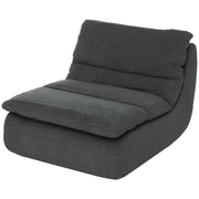Floor Chair - One-Piece Ultra-High-Density Foam, Washable Cover, Gray
