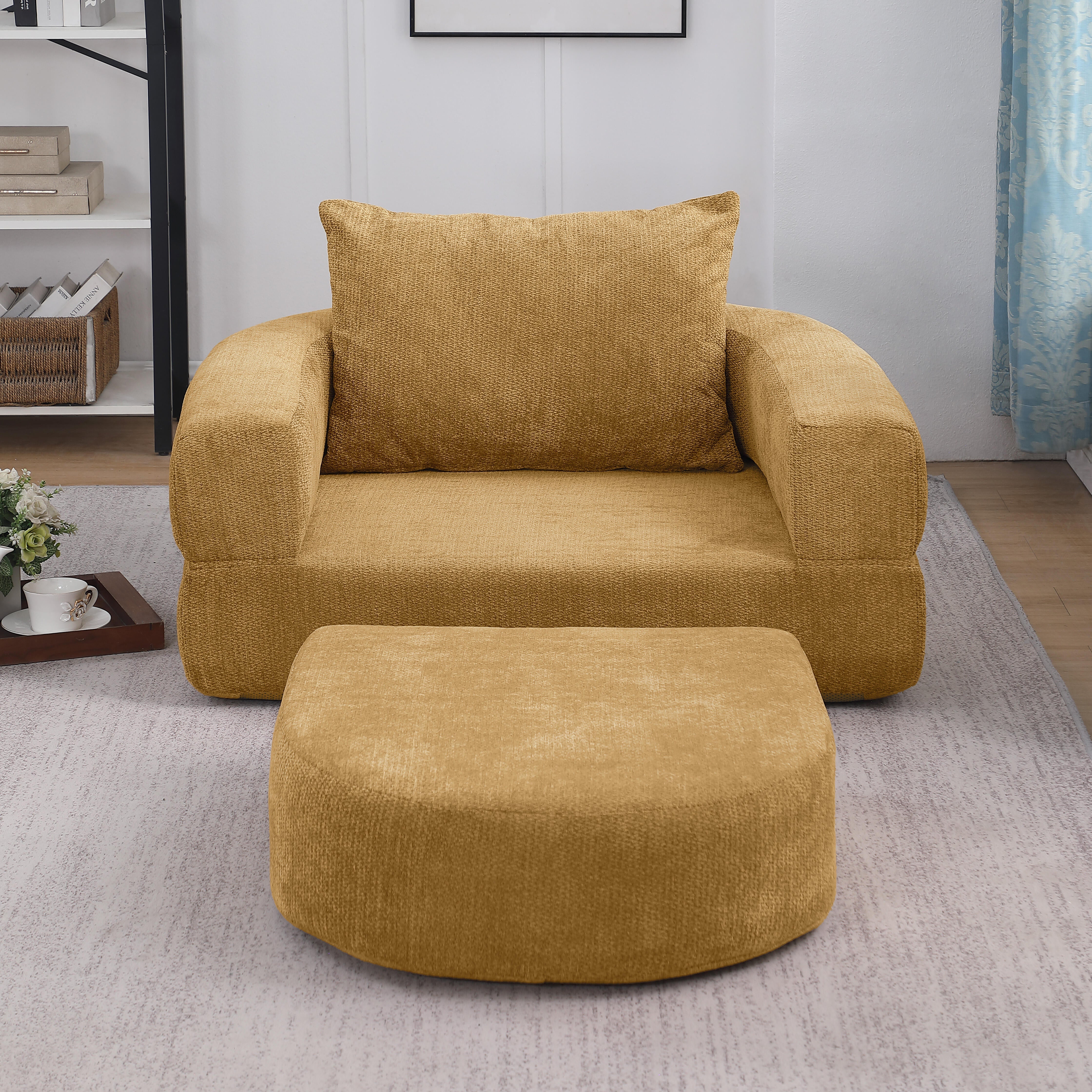 Compressed Foldable Mattress Sofa Bed, Convertible, Removable Arms, Non-Slip