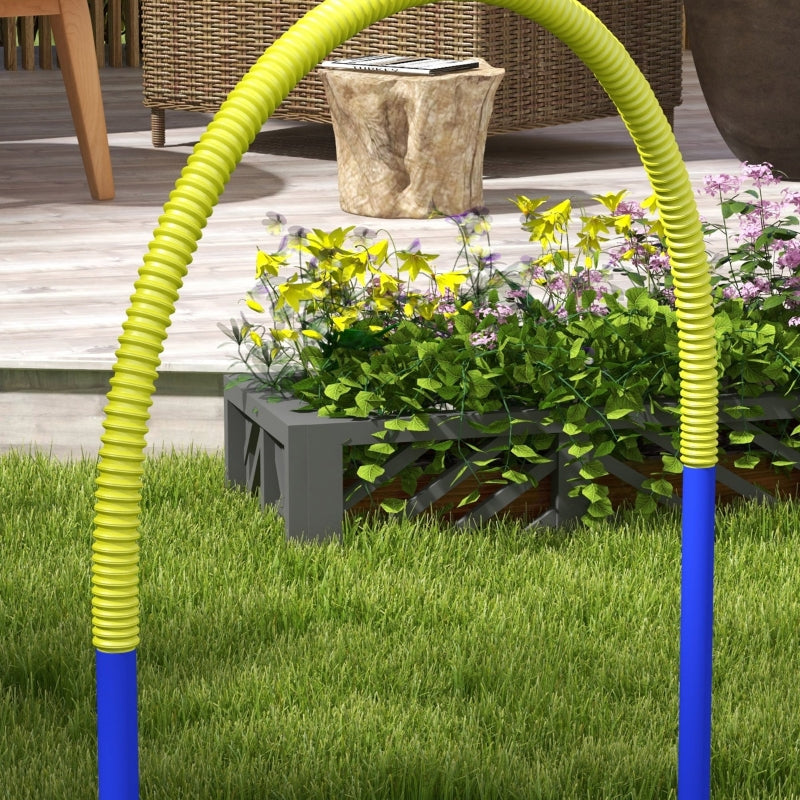 Dog Agility Set, 4-Piece Portable with Carrying Bag, PE & ABS Yellow