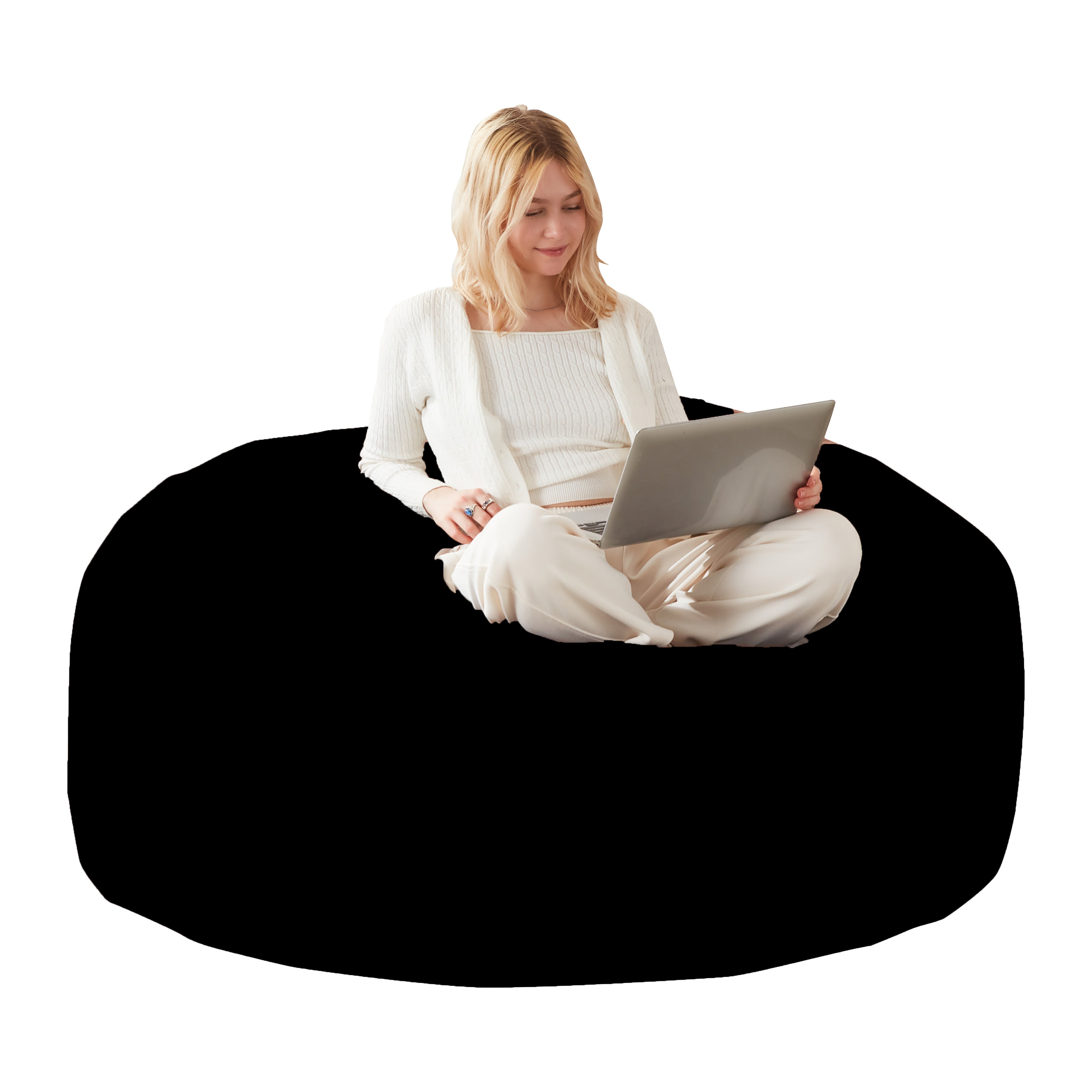 120 Beanbag Chair Sofa for Adults Soft Comfortable Reading Chair