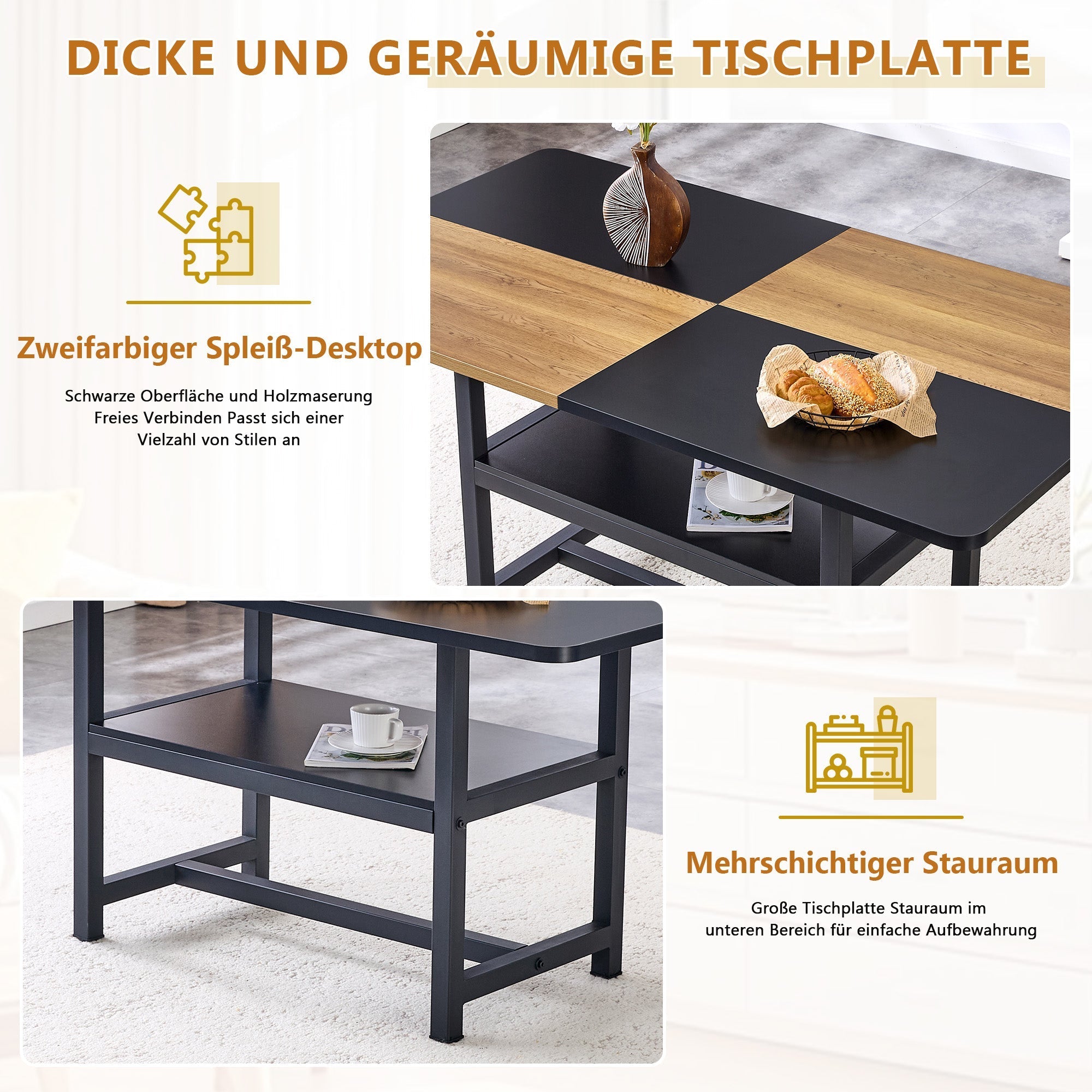 Table Set Rectangular Dining Table Storage Shelf 4 Armchairs Faux Leather White