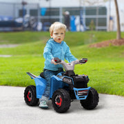Electric Children's Quad 2.5 km/h Forward & Reverse Gears Blue