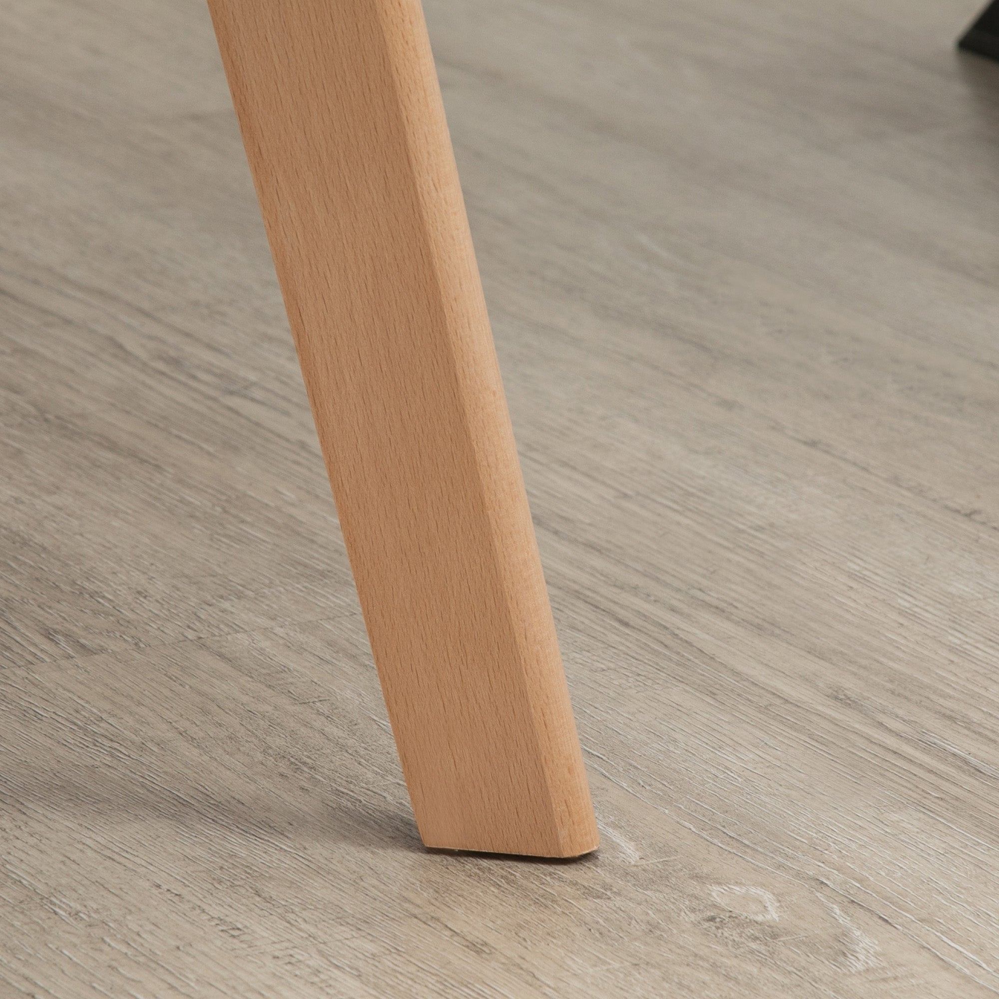 Küchenstühle, 2er-Set ergonomisch mit Armlehnen, Polyester Holz, Schwarz