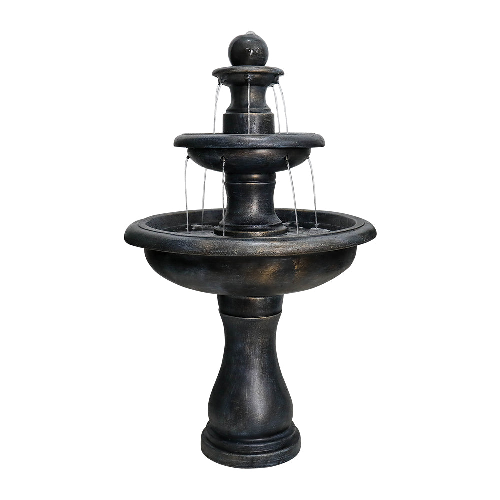 Fountain 115cm High Modern Outdoor Electric Pump, Concrete