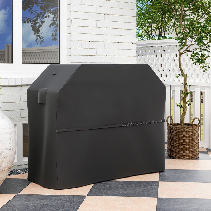 Grill Cover Weatherproof Gas BBQ Cover 600D Oxford Black