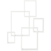 Floating Shelves Wall Mounted Interlocking Cube Display White