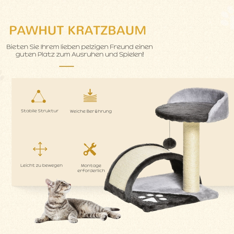 Katzenbaum, Spielbälle Sisalseil Kratzbäume, Grau