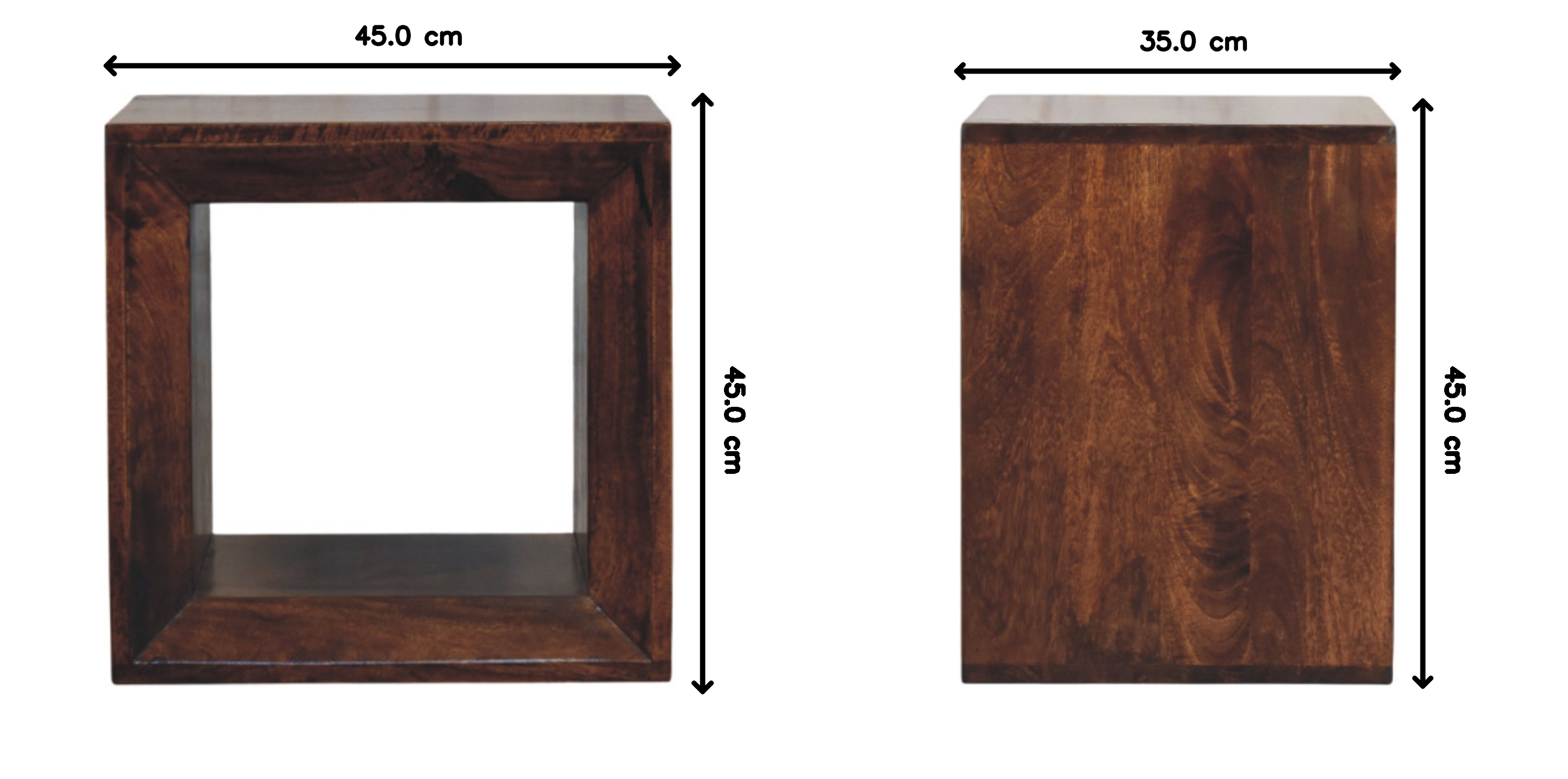 Solis Open Side Table California Walnut