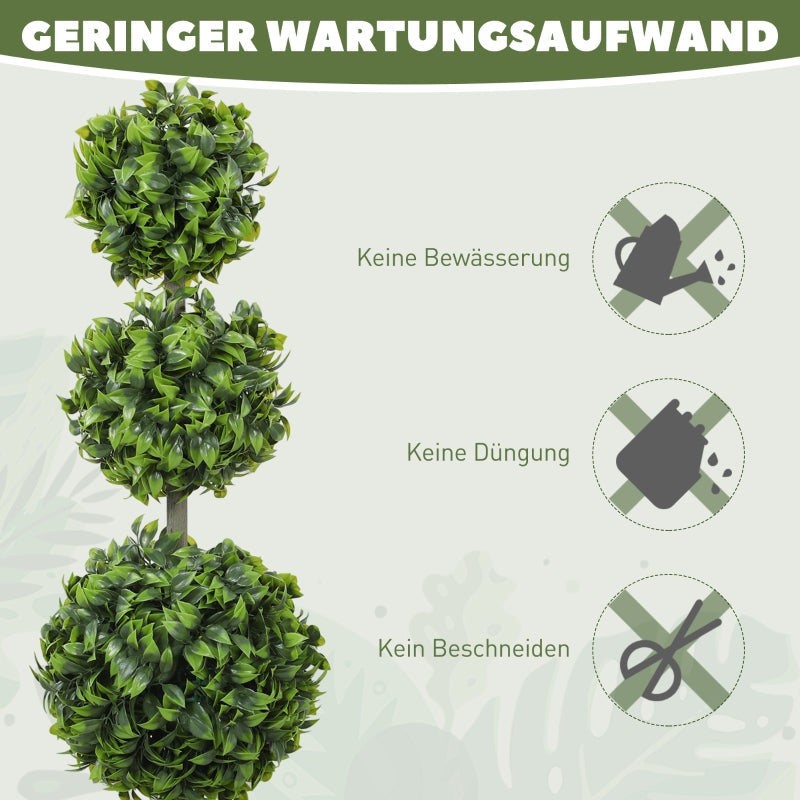 Kunstpflanzen, Plastikblätter beflockte Erde, Grün