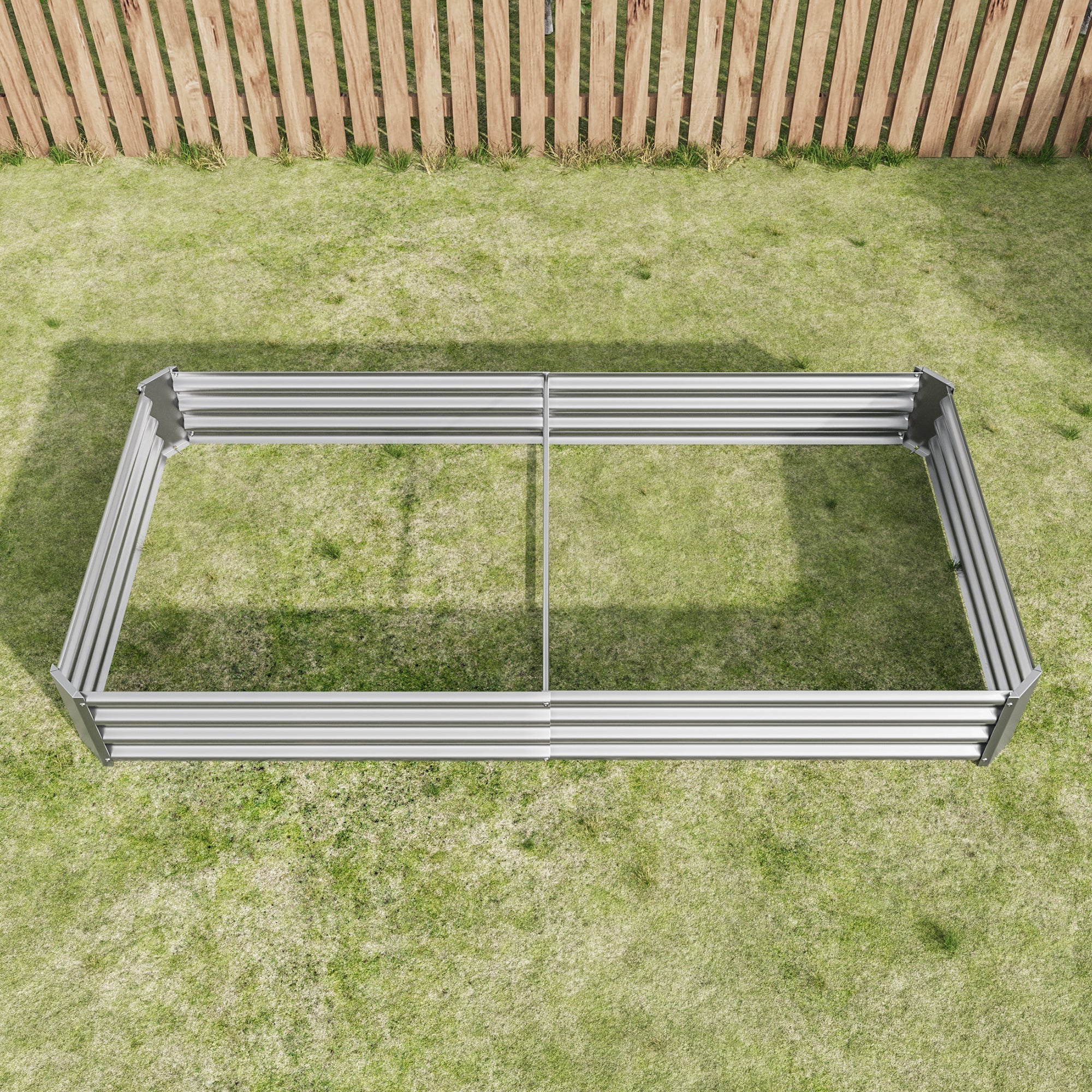 Raised Bed Metal Plant Bed, Robust Sheet Steel, Rust Protection, Stable Design, for Vegetables, Herbs & Flowers Anthracite