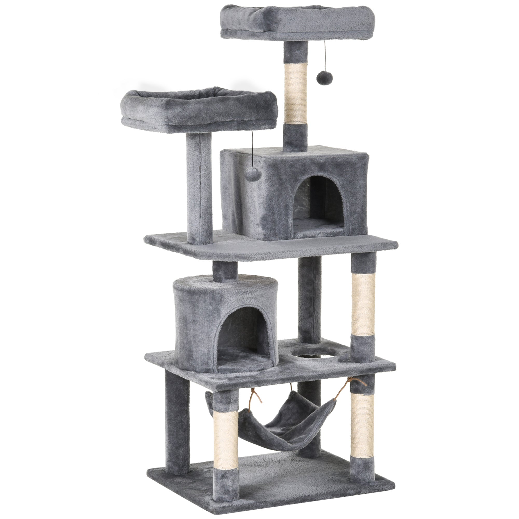 Cat Tree Climbing Post, Cat Cave Sisal, 60x50x145cm