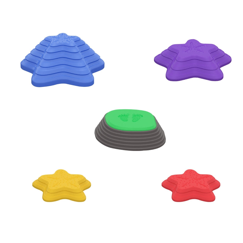 ZONEKIZ stacking toy, non-slip river stones, balance game, up to 80 kg