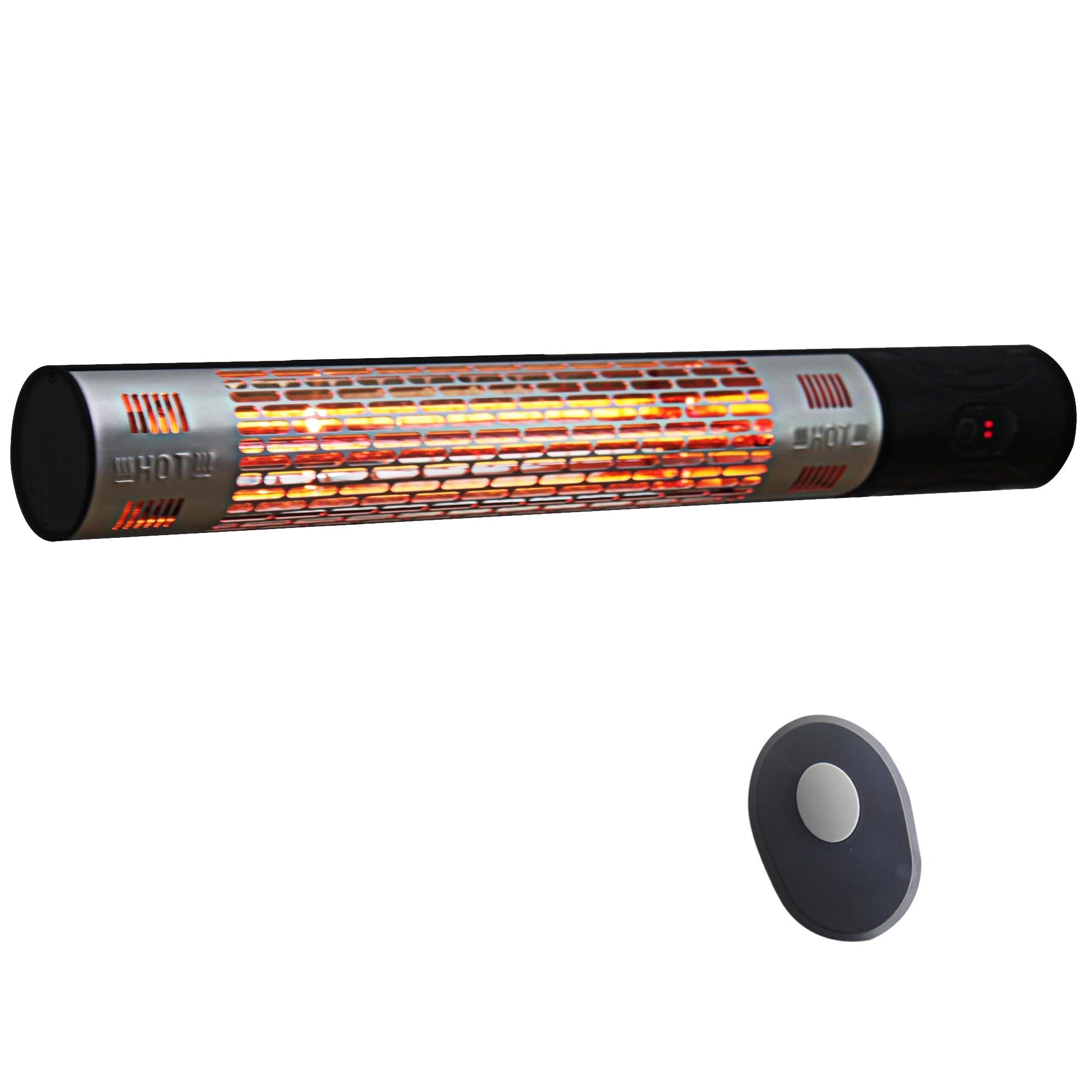 Outdoor Patio Garden Warmer, 1500W Wall Mounted Electric Infrared Halogen Heater with Remote Control, Black