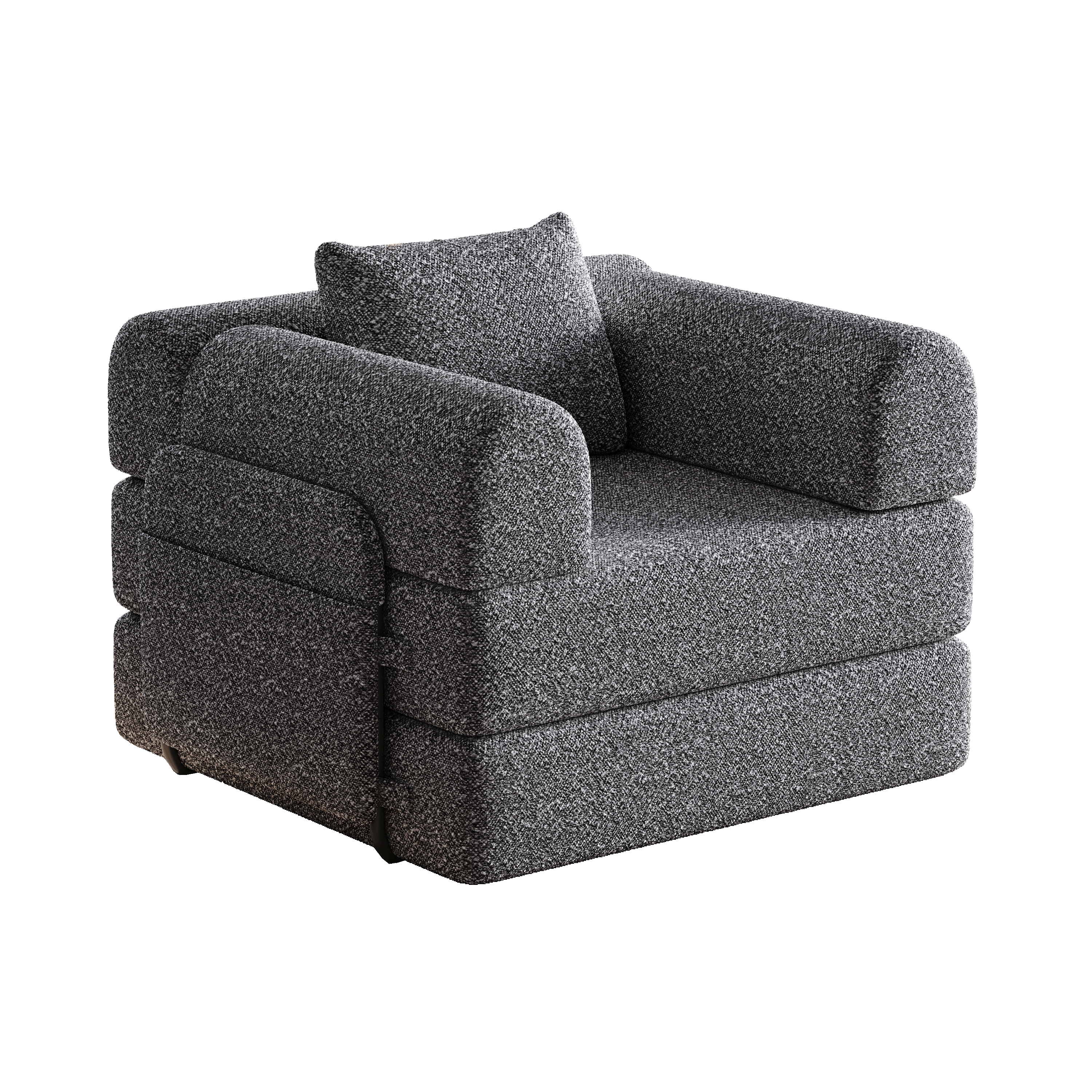 2-in-1 Sleeper Sofa with Storage Armrest and Multiple Configurations, Chenille
