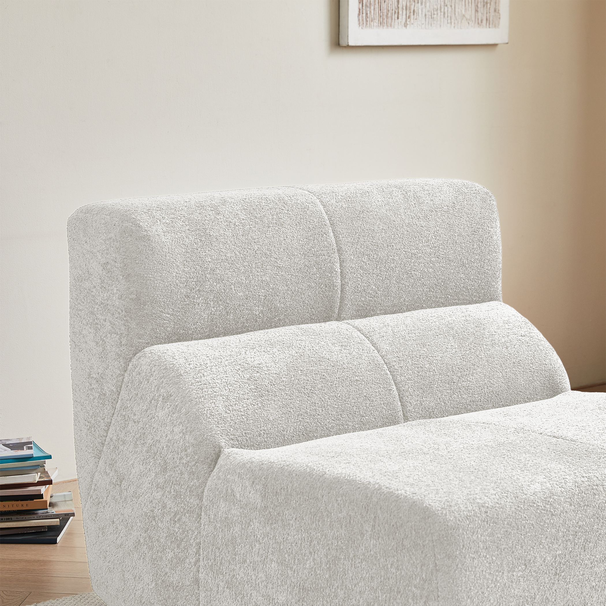 Single Sofa Chair Cloud-Soft Raindrop - Velvet
