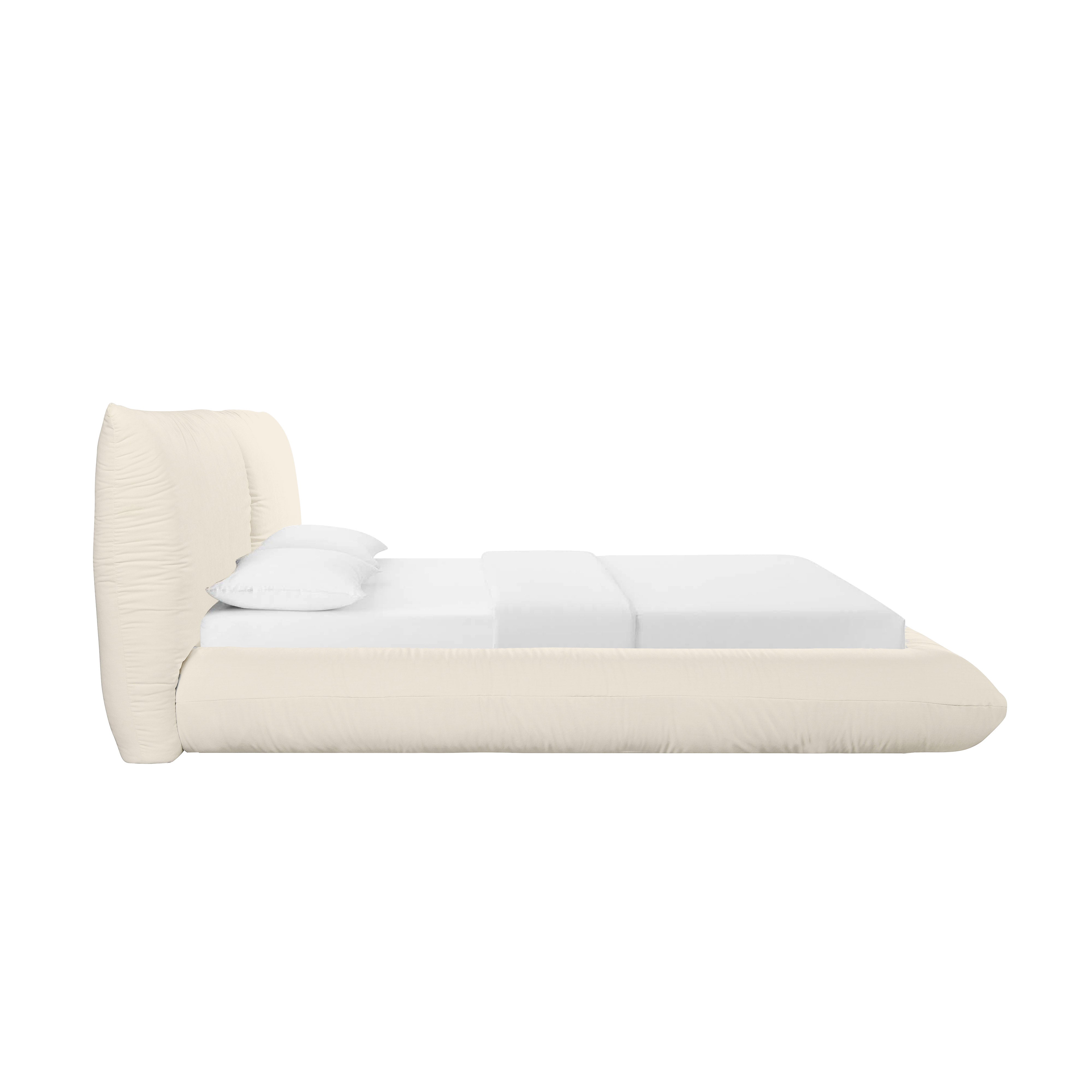 Romp Super King Bed 100% Recycled Linen Cream