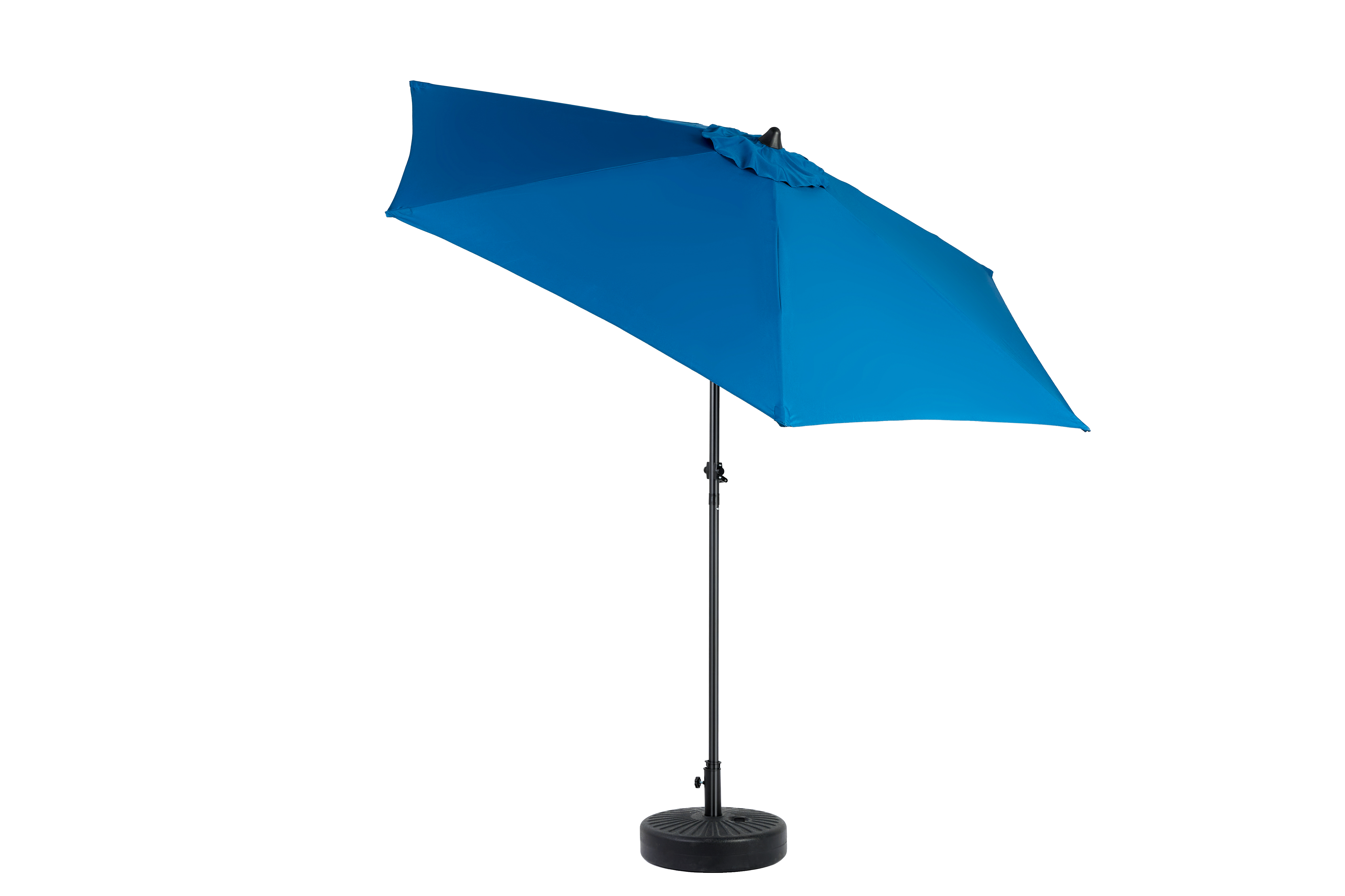 Outdoor Umbrella 9 Ft Double Sided Rectangular with Crank, Blue
