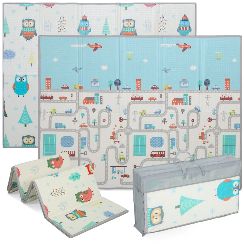 Baby Play Mat Non-Slip 1.5cm Thick Animal Pattern - Foam