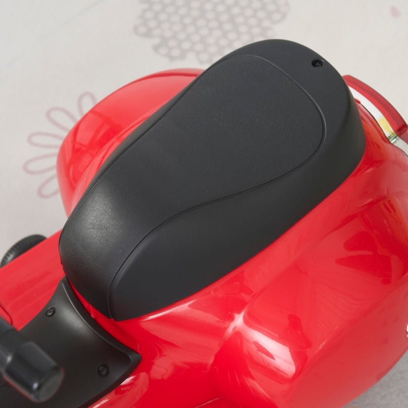 Vespa Electric Children's Motorcycle with LED Lights and Sound for Ages 18-36 Months, Red