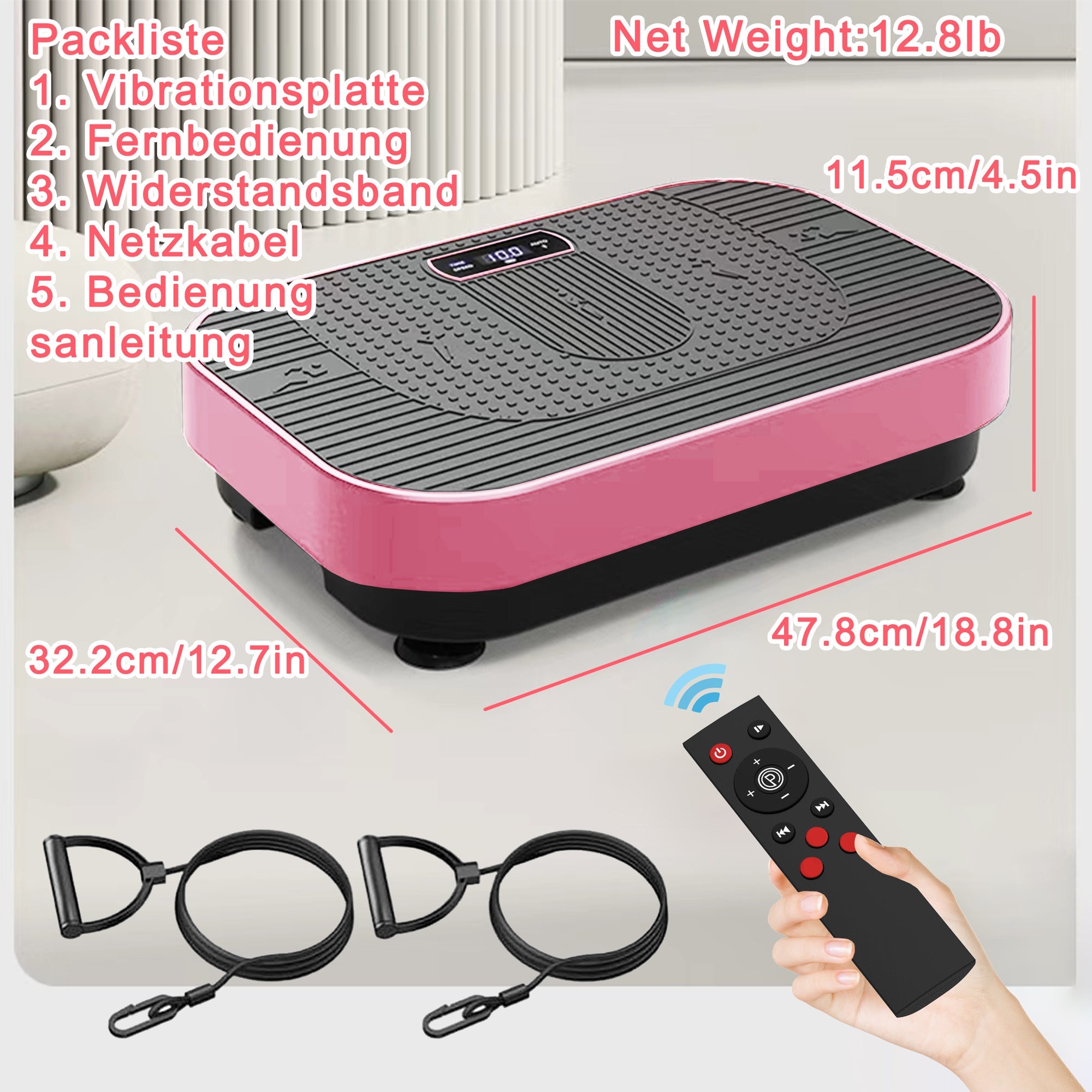 Vibration Plate Full Body Workout with BT Music