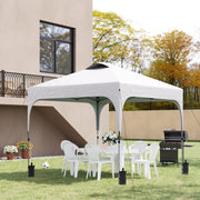 3 x 3M Pop Up Gazebo UPF 50+ Foldable Height Adjustable with Carrybag, White