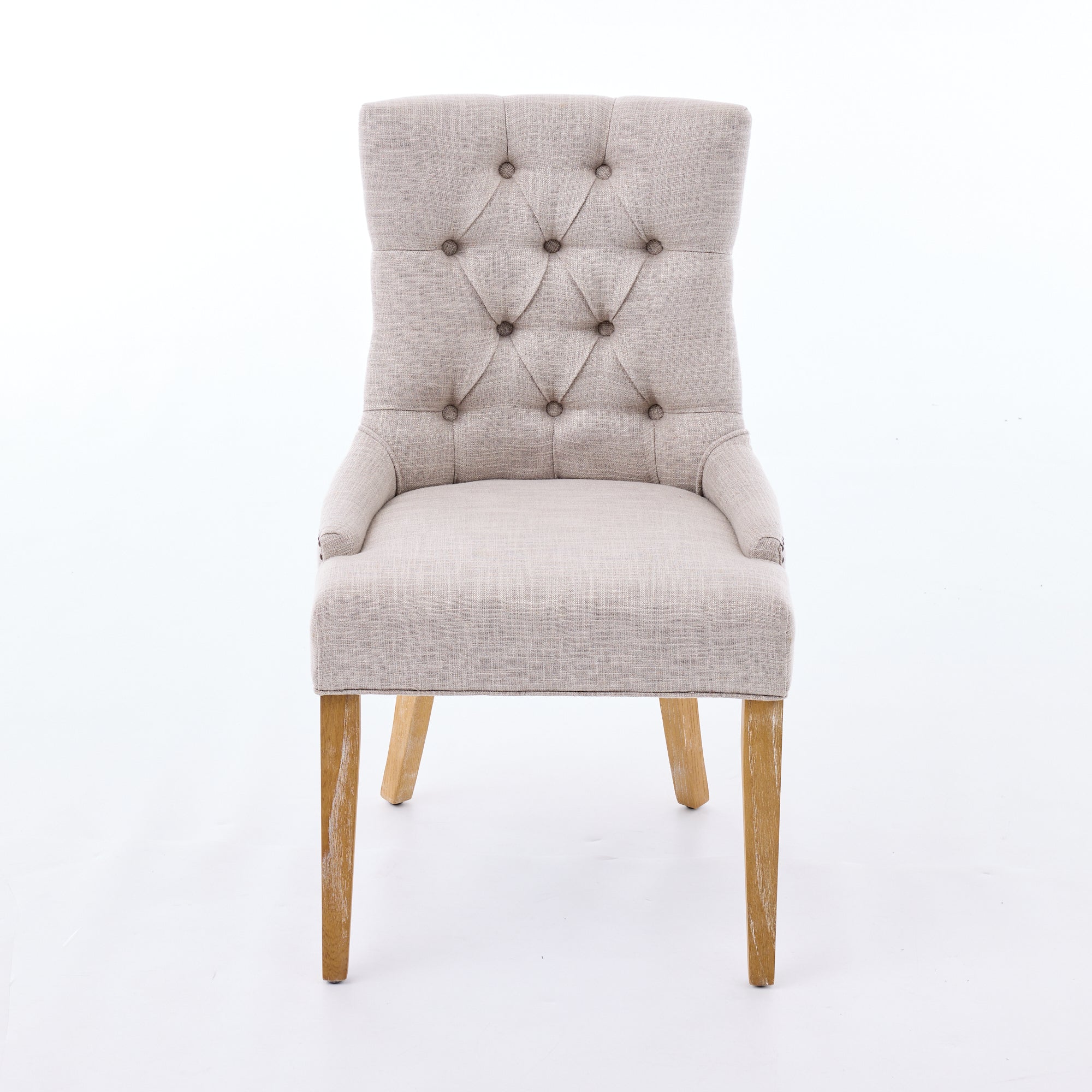 Dining Room Armchair Set of 2 Upholstered Modern Design Fabric