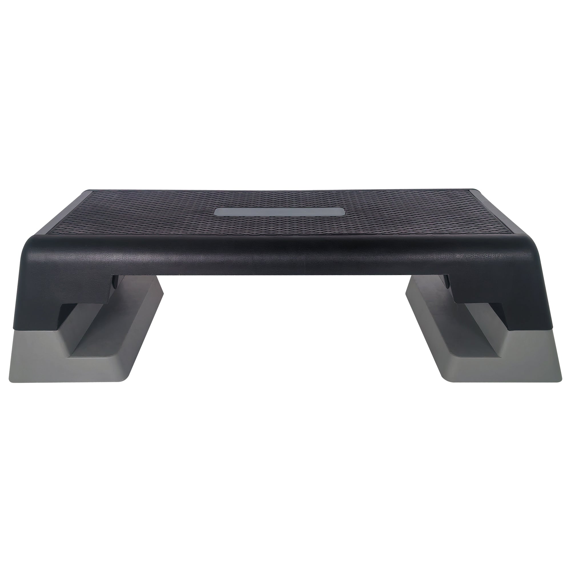 Adjustable Fitness Step Platform for Aerobics and Strength Training, Non-slip, Gray
