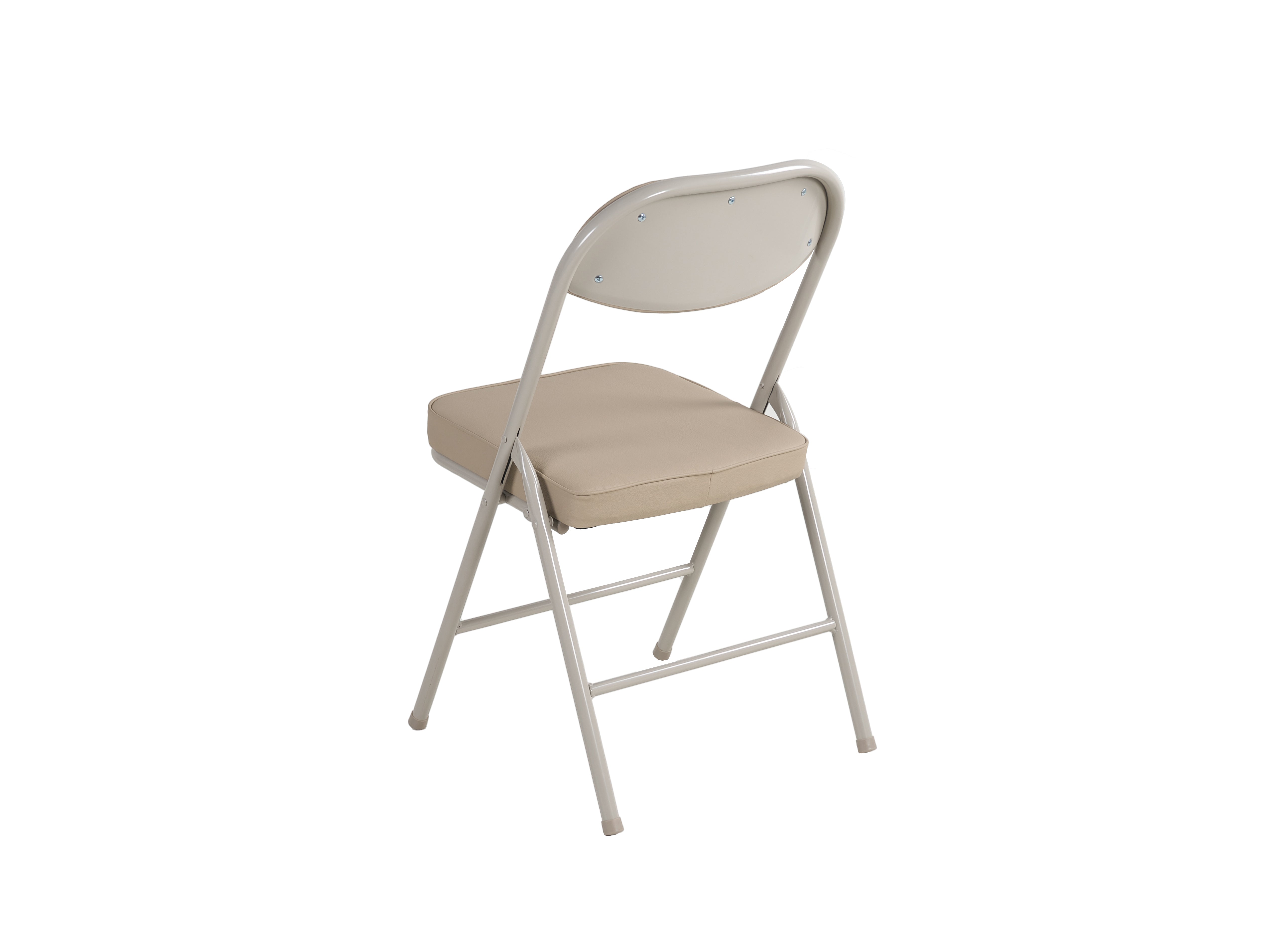 4 Pack Folding Chairs Comfortable Padded Seats 220 lbs Capacity Metal Frame