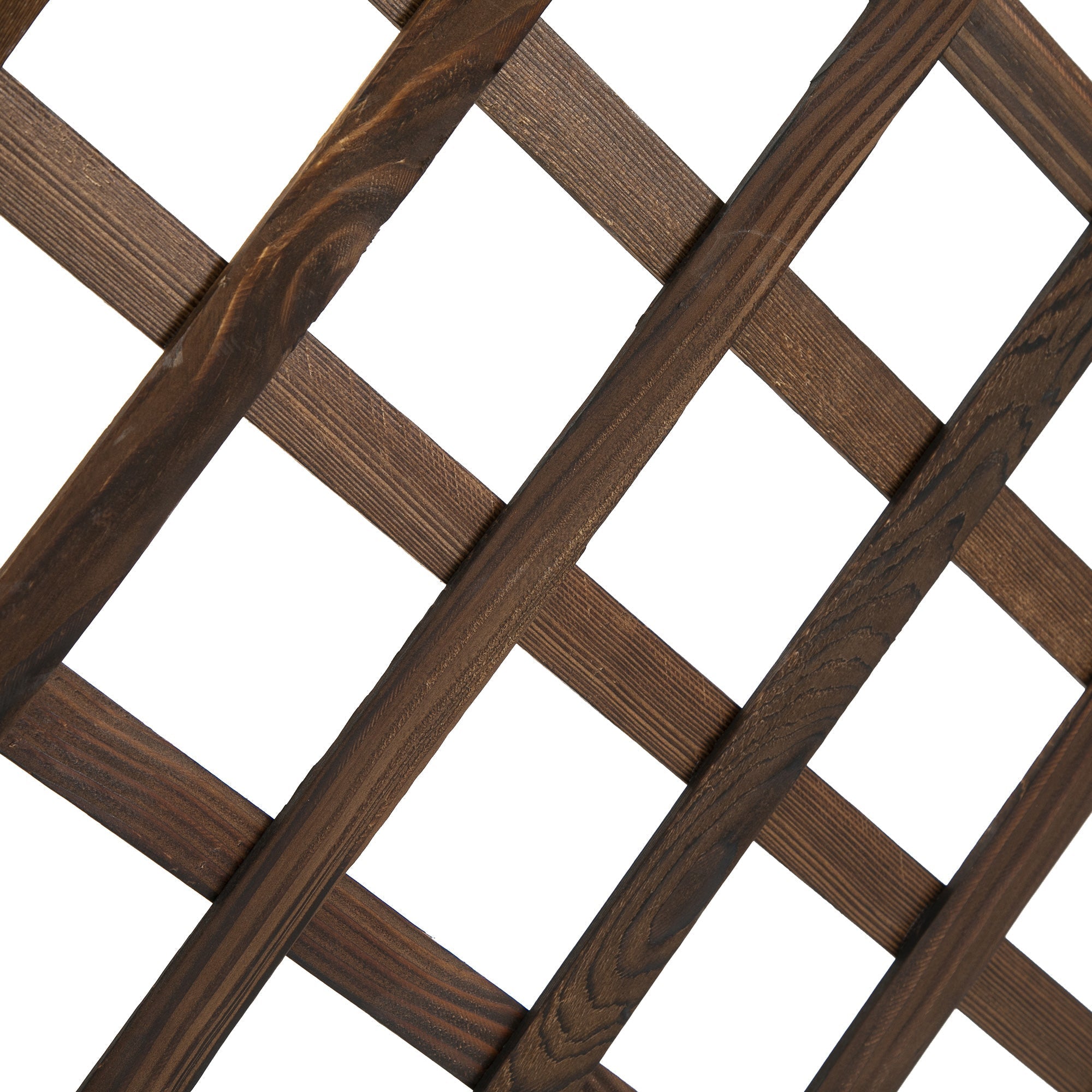 Raised Garden Bed with Trellis Flower Box, 72.5x31.5x149.5cm, Wooden