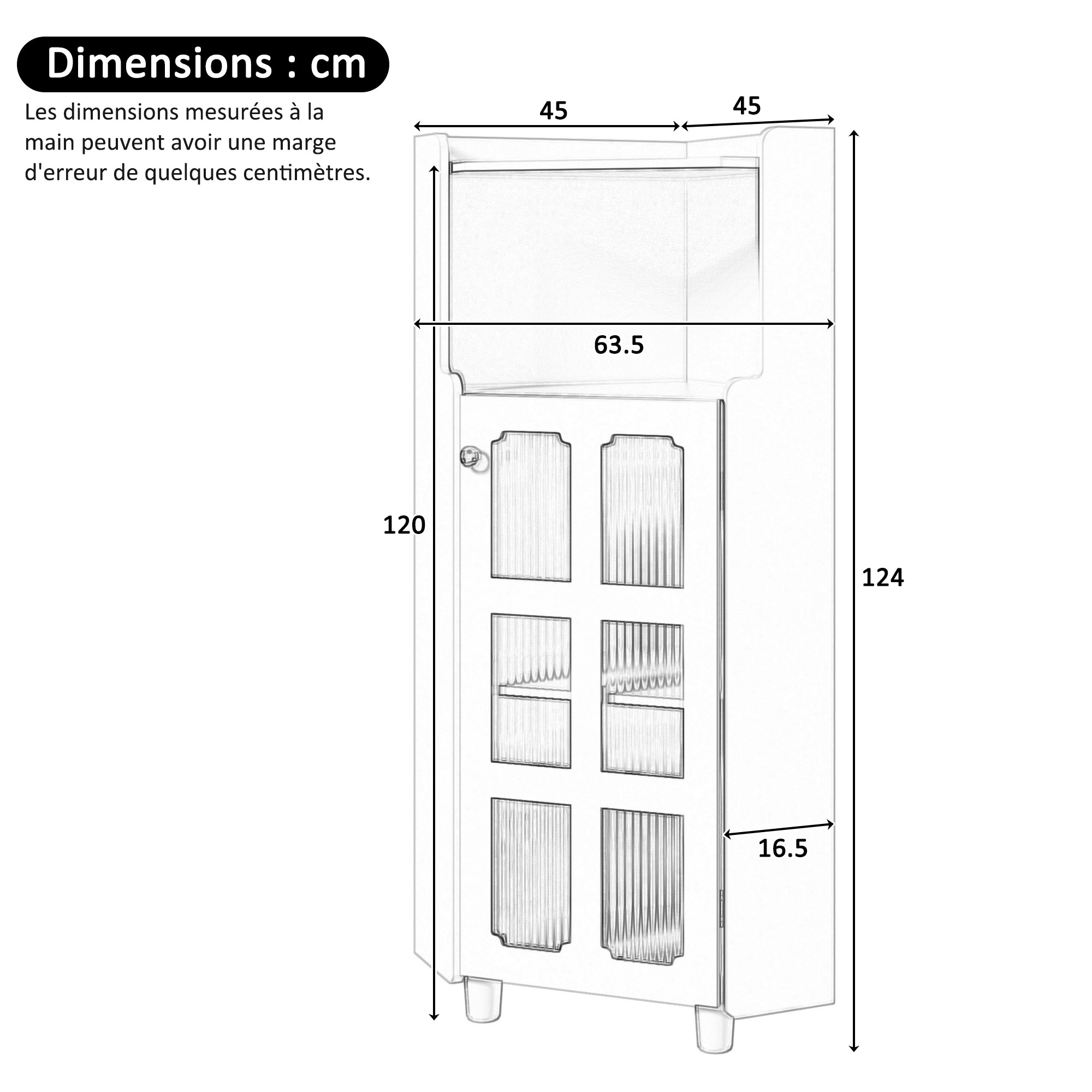 Corner Cabinet LED App Control Lacquered Finish 63.5x124cm - Green