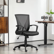 Office Chair Tilt Function Swivel Max Load 120 kg, Black