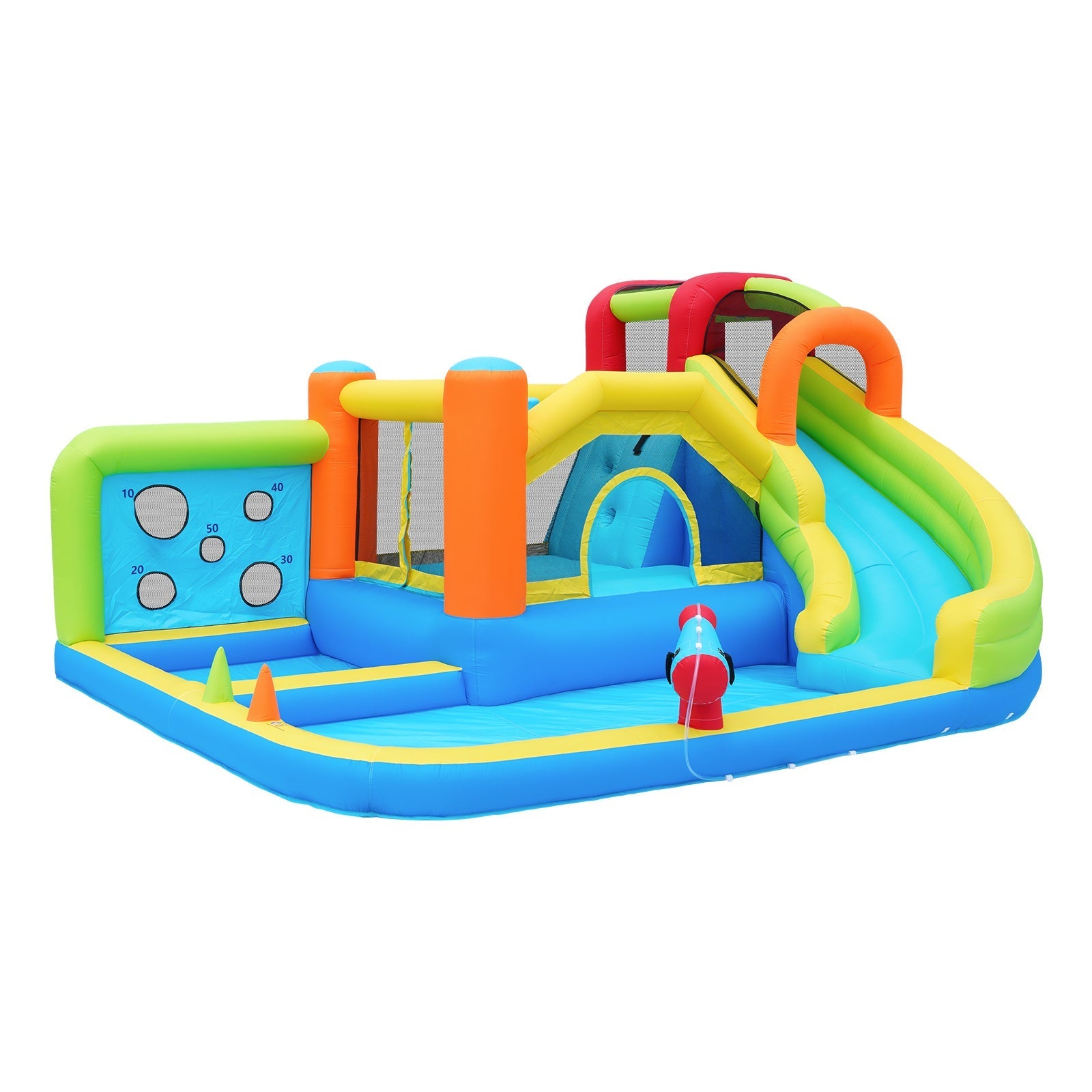 Bouncy Castle with Blower, Multifunctional Water and Trampoline Park