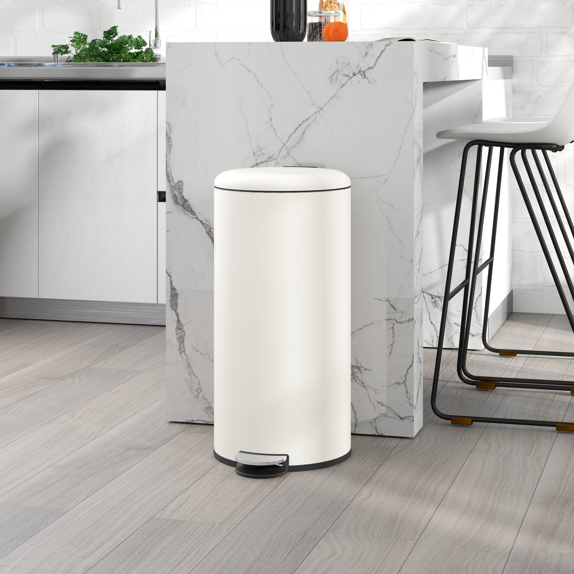 Mülleimer 30L Treteimer, Inneneimer, Metall