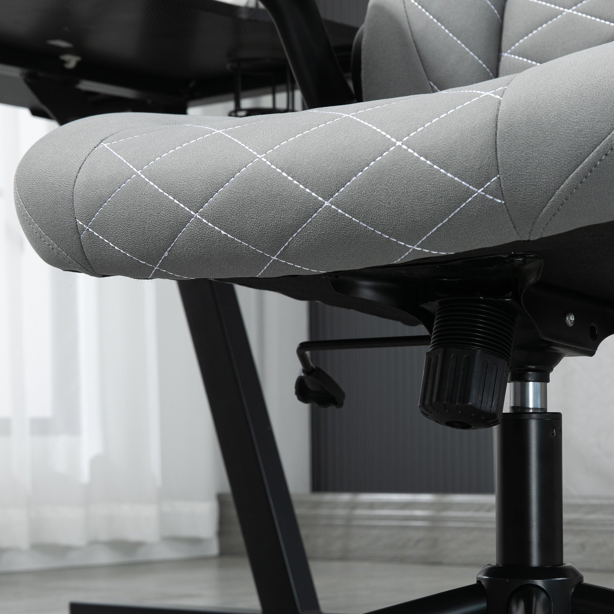 Ergonomic Office Chair, Rocking Adjustable Armrests Soft Cushion, Home Office Comfort