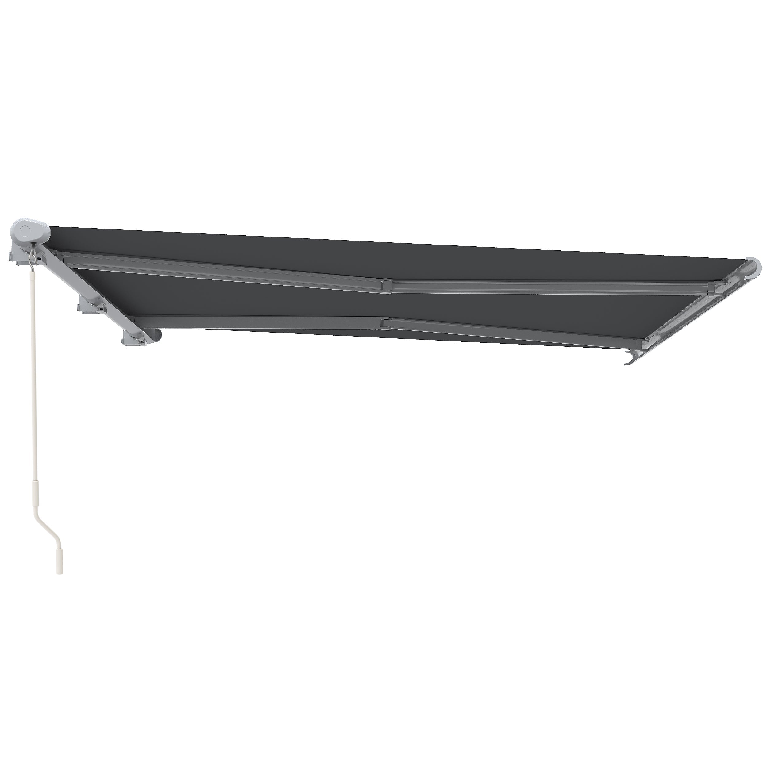 4x3m Retractable Awning, Full Cassette Electric/Manual with Remote Controller, Grey