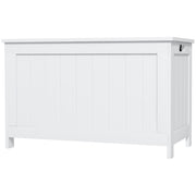 Storage Chest, Modern Storage Trunk with Safety Hinges, White