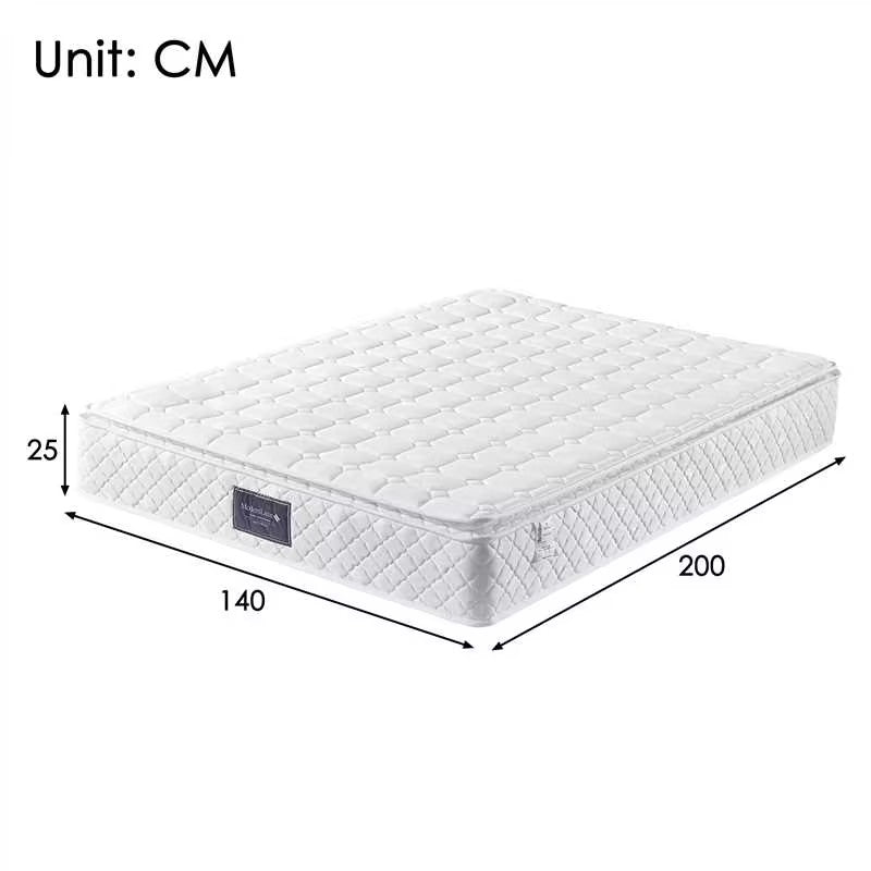 Spring King Mattress, 7-Zone Cold Foam Pocket Springs, 140x200cm Microfiber