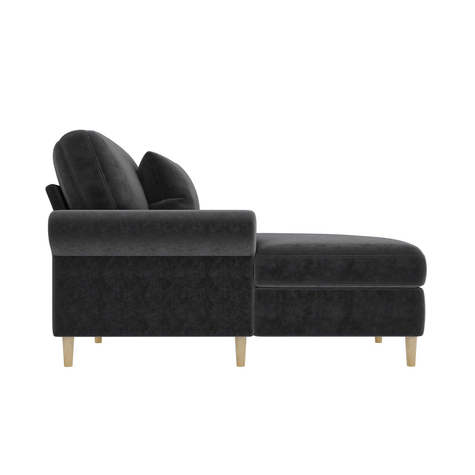 Upholstered Recliner Folding Sleeper Chair for Living Room/Bedroom, Velvet, Grey