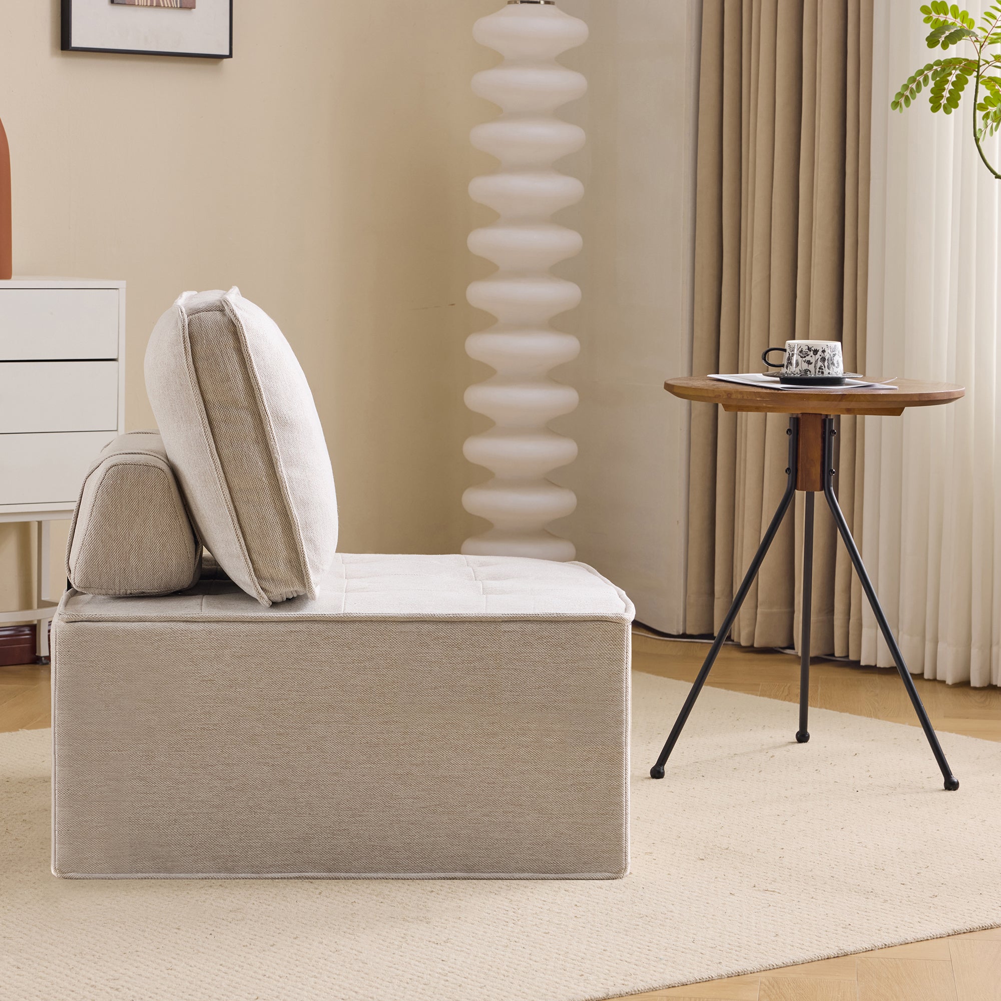 Einzelsofa, kleiner Sitzsack-Sessel, für Wohnzimmer, Schlafzimmer, Gästezimmer oder Kinderzimmer